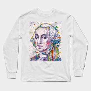 GEORGE WASHINGTON - watercolor portrait .2 Long Sleeve T-Shirt